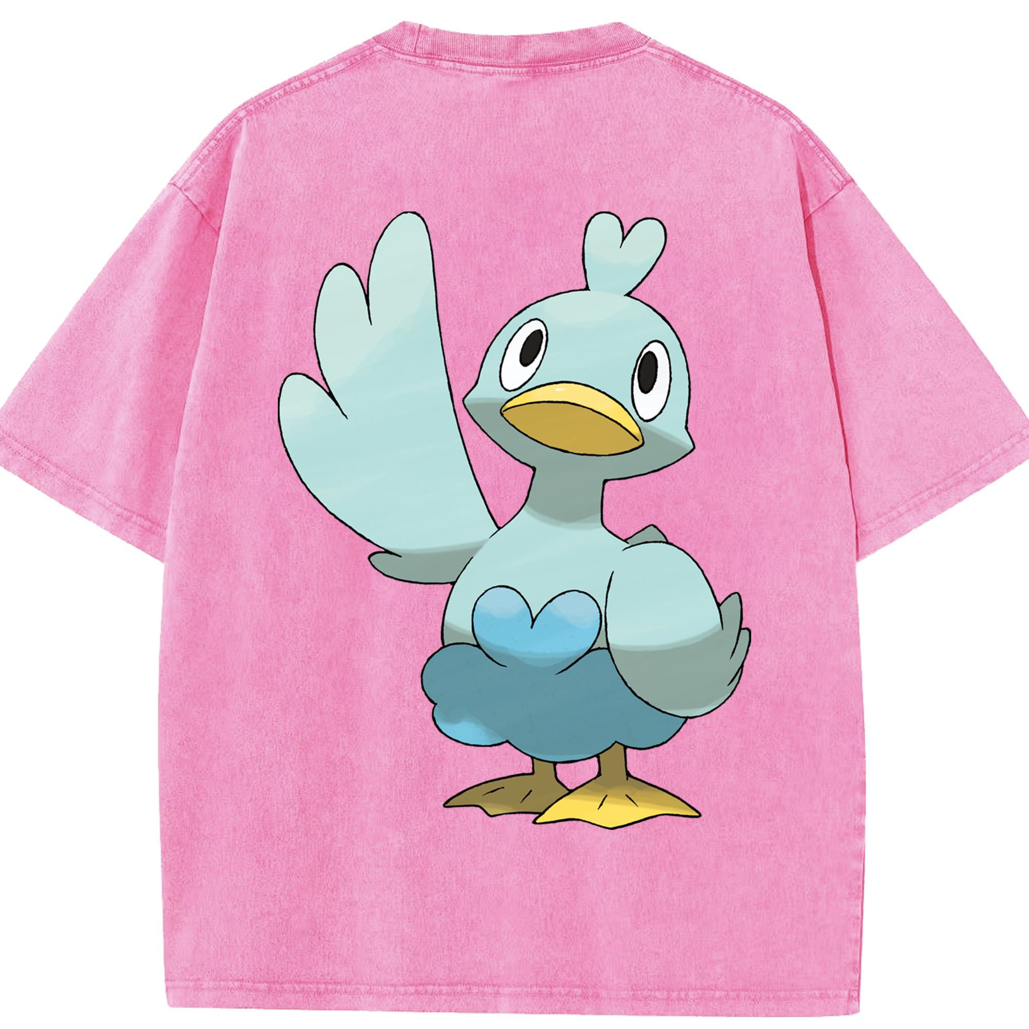 （画像用） ポケットモンスター Pokémon 綿100% ヴィンテージ風 半袖Tシャツ（背面プリント）
